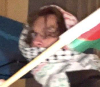 Yale University - a female Jewish student was stabbed in the eye by the pictured man at last night’s pro terror rally on campus. Recognize him? DM us and help secure his arrest! Enough is enough.