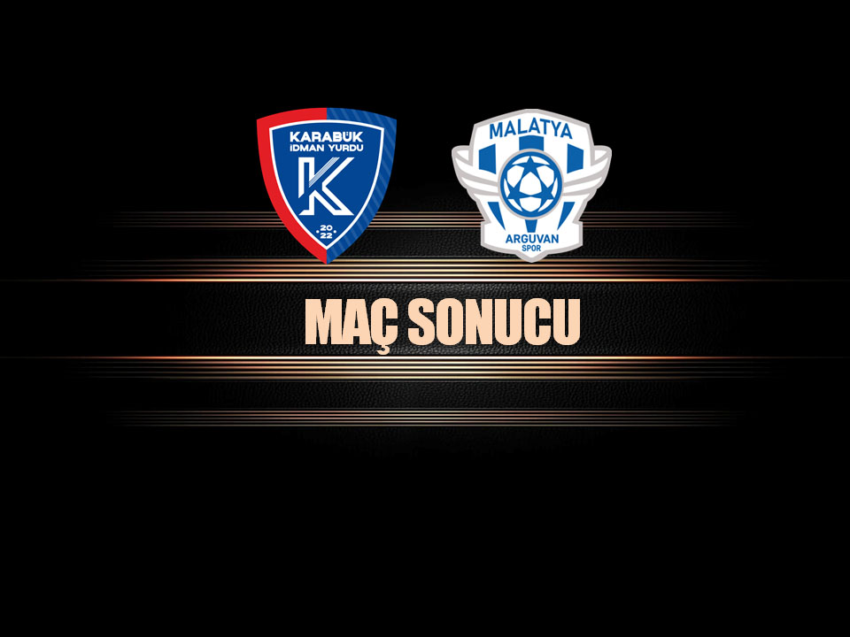 Karabük İdman Yurduspor:2
Malatya Arguvan Spor Kulübü:5
Maç sonucu