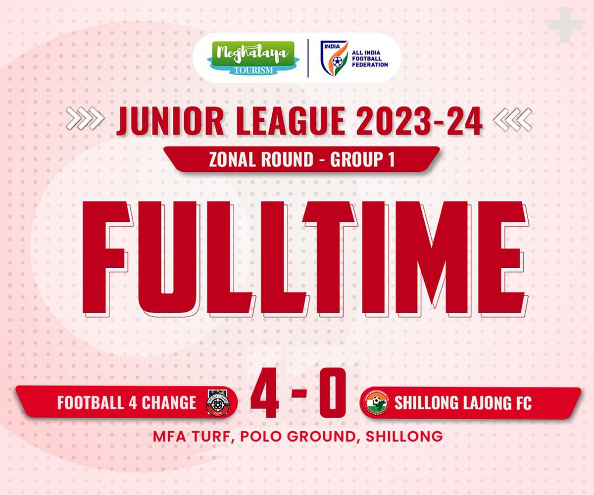 Our U15 Reds suffered a defeat against F4CA in today’s match of the AIFF Junior League 2023-24. #U15ileague #shillonglajong #lajong #meghalayatourism #meghalaya #sarongiakalajong
