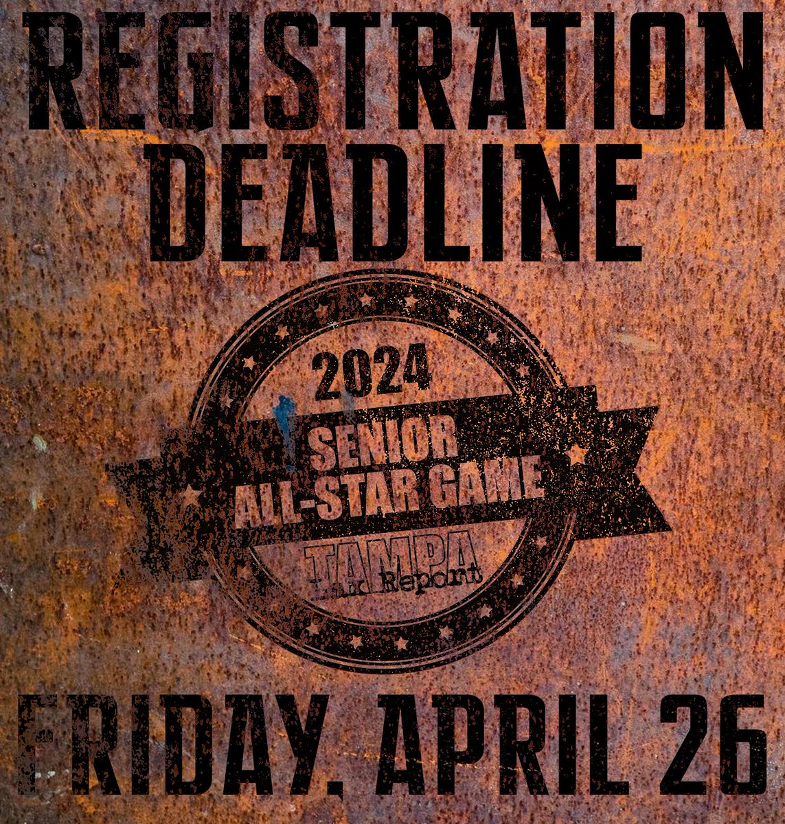 Senior All-Stars: You have until this Friday (April 26) to complete your registration.

We have a hard deadline that must be held to allow our vendors enough time to produce uniforms. 

Please use the link in the email we sent you to register to play.