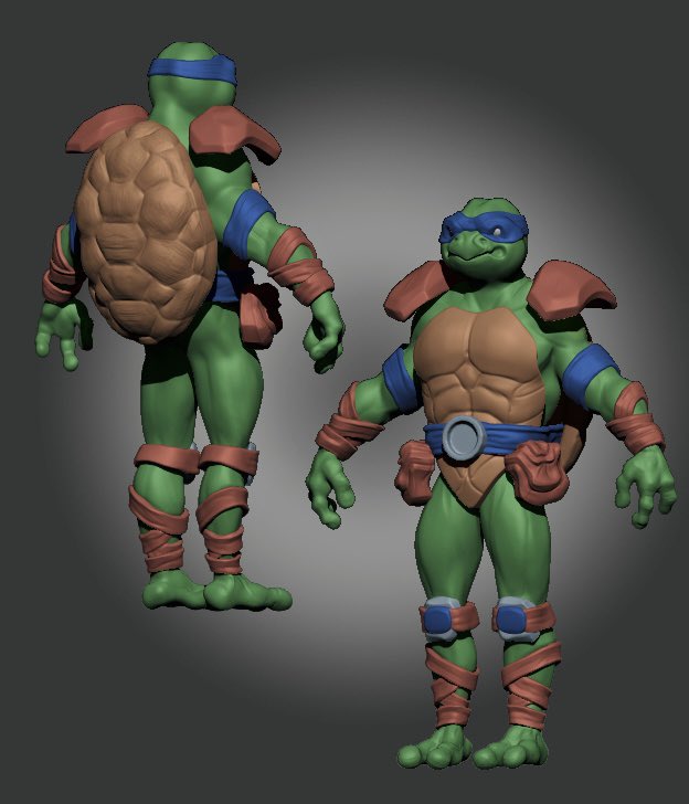 hanna_wonders's tweet photo. GE My beautiful and handsome friends 💙

Ninja the Turtle acquiring new armor and abilities 😃✌️

He definitely needs some weapon too ⚔️
Wip 🚧 

And happy end of the week everyone 💜🥳

#3dnftart #characterart #ninjaturtle #3dsculpt #gamedev https://t.co/pr7pd6bW5L