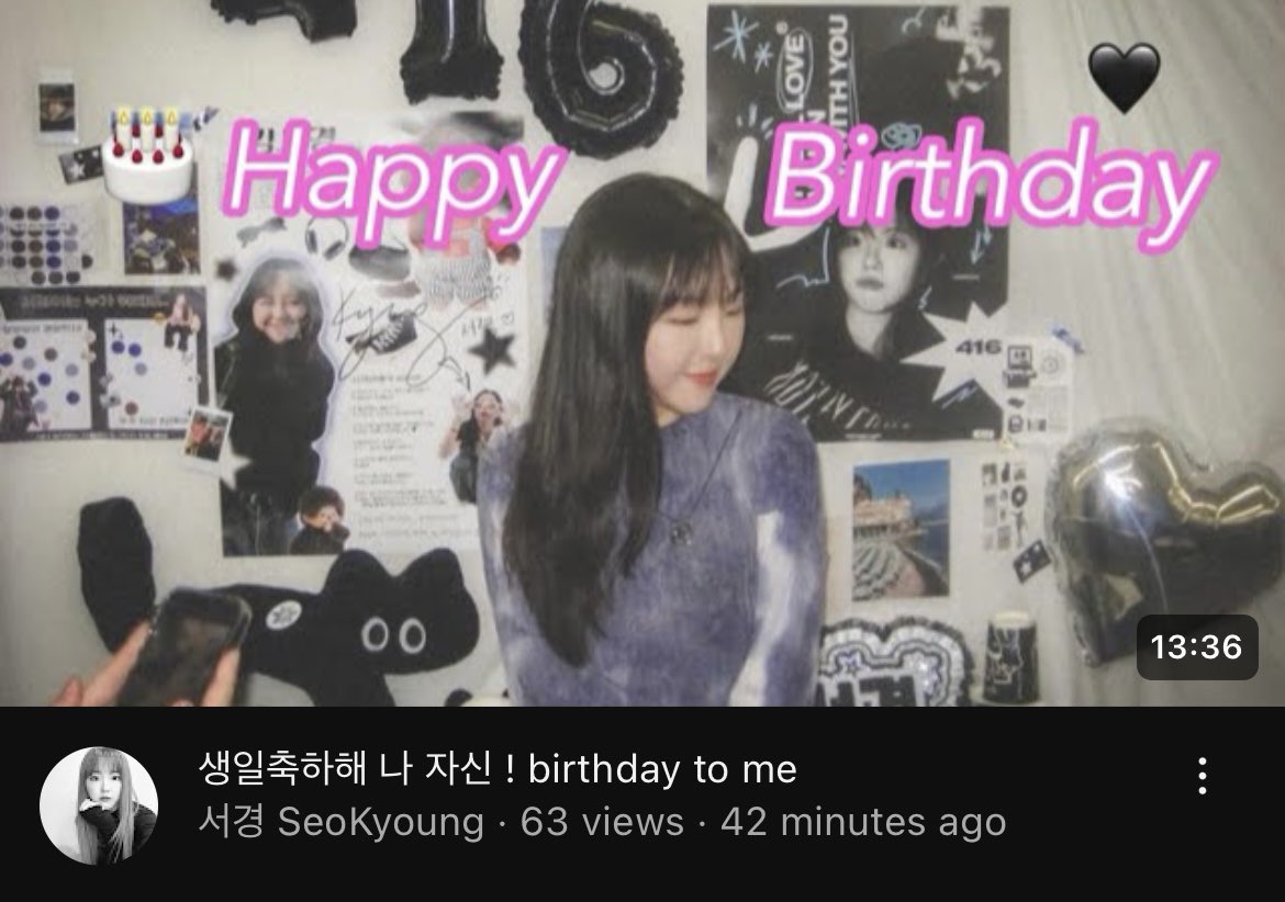 🌳 YOUTUBE 🌳
240421 - #SEOKYOUNG

“happy birthday to me !”

🔗 youtu.be/p_hPFYNnsKg?si…

#공원소녀 #GWSN #GirlsinthePark #公園少女 #公园少女 @official_GWSN #서경 #ソギョン #序璟