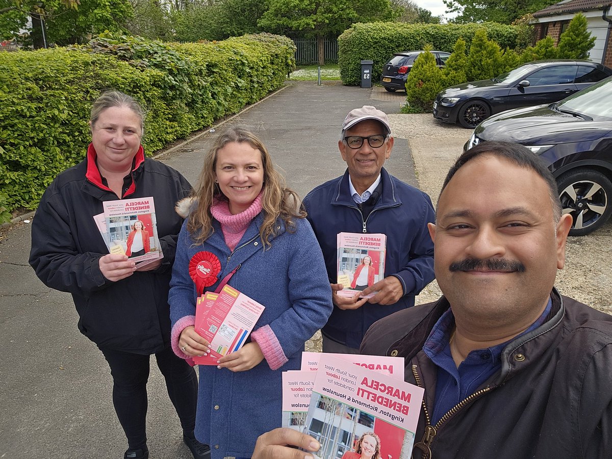 What a great bumper #LabourDoorstep day today. Starting this morning in Brentford West and then in Heston West. If you've received your postal votes, please remember to vote for @UKLabour candidates @EmmaJaneYates02 @MarcelaBenede10 and @SadiqKhan