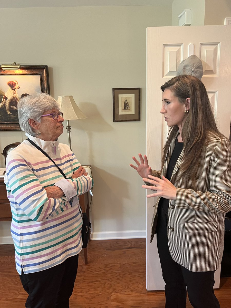 I spent yesterday chatting with the great folks of Pine Run Village and knocking on a few doors! PA-01 deserves a leader who will protect our Social Security, Medicaid, and Medicare, and we’re making sure everyone knows it. The PA primary is this Tuesday, April 23rd - VOTE! 🗳️