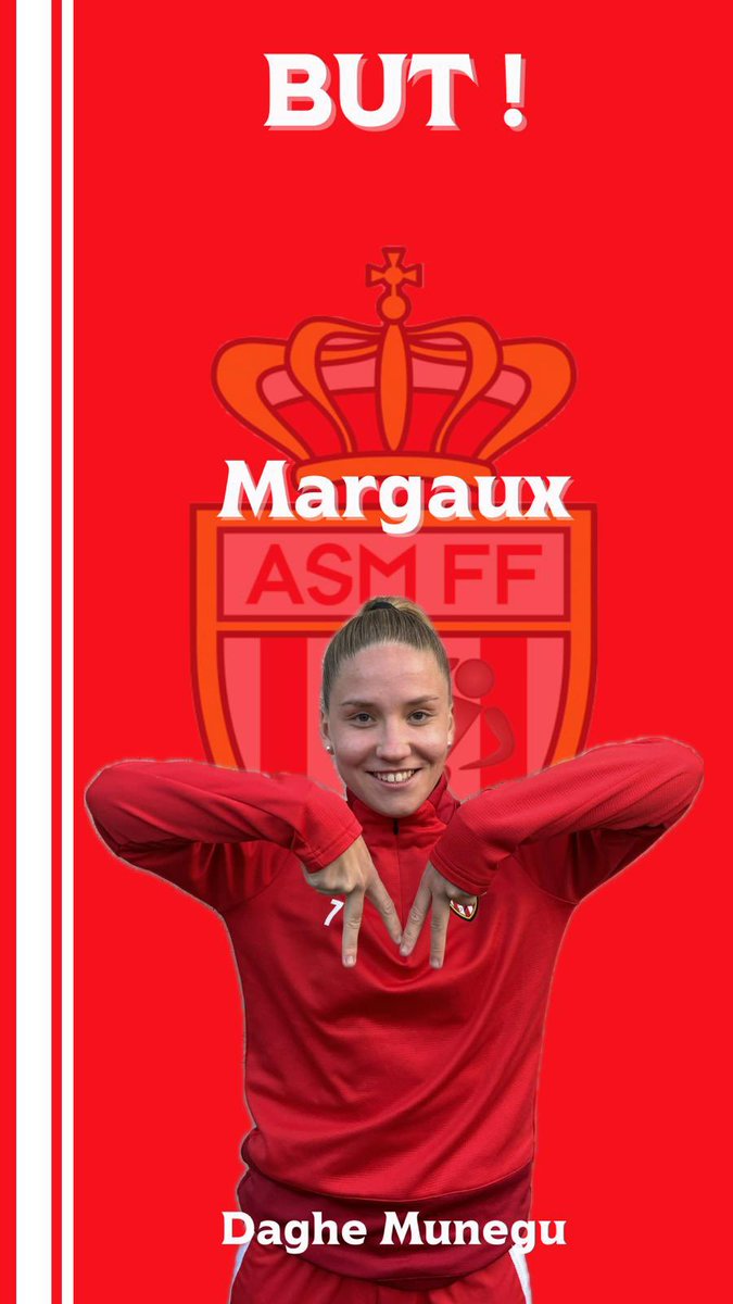 Entrée en jeu dans cette deuxième mi-temps Margaux inscrit un nouveau but pour les rouges et blanches ! 

ASMFF 6 - 0 ASPTT Marseille 

🇲🇨🇲🇨