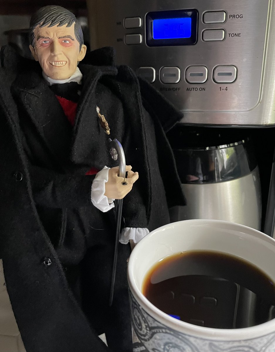 BARNABAS COLLINS & COFFEE - spending this Sunday morning watching my favorite vampire wreak havoc and outwit everyone on DARK SHADOWS. Entire series is available on Amazon Prime!