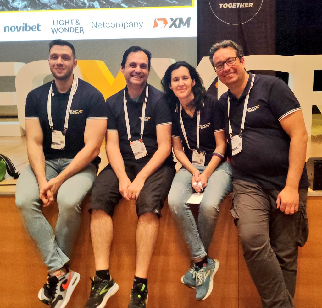 Best 3 days at #Devoxx. I met my old friends and colleagues. Met new amazing people and had great discussions with them. Very satisfied with the help I volunteered for.

Thank you Patroklos, Marianna, Vaggelis, Dimitris for this event! Looking forward for the next one