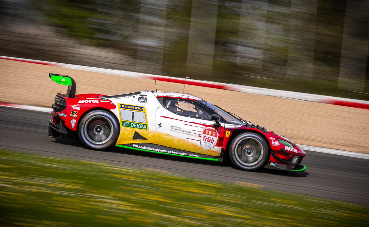 Last weekend we clocked up a lot of important test kilometres on the Nürburgring Nordschleife with our #1 Ferrari 296 GT3 and our new driver line-up. We are already looking forward to the 24-hour race.