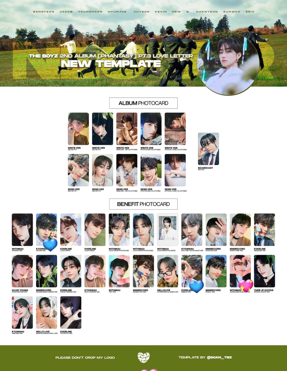 __ddadda_'s tweet photo. @xxx⠀
⠀
THEBOYZ ドボイズ 交換 トレカ nectar Loveletter
 
譲 サンヨン ジェイコブ ヨンフン ヒョンジェ ジュヨン ケビン キュー ハンニョン ソヌ エリック

求 ニュー 💖>💙
 
郵送での交換でお願い致します📮 https://t.co/5i9zg1saQs