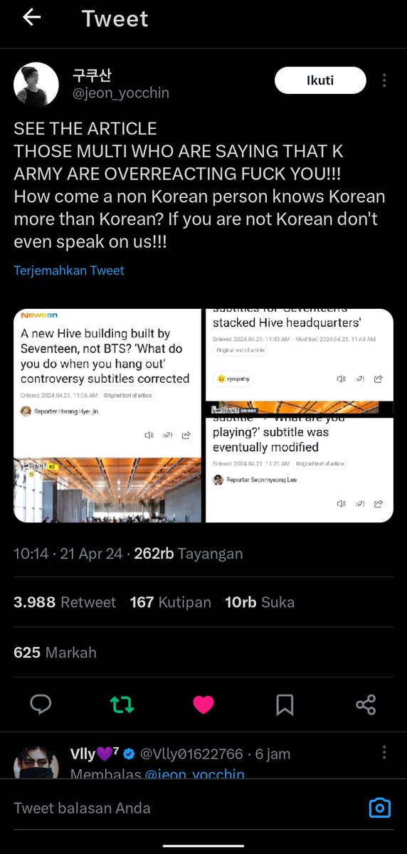 viathvkoo's tweet photo. @rou_rouro @Siska_Retno_P @bammiesdad Aduh km jalan"nya kurang jauh, jangan merasa paling istimiwir https://t.co/R6FYSJLlse