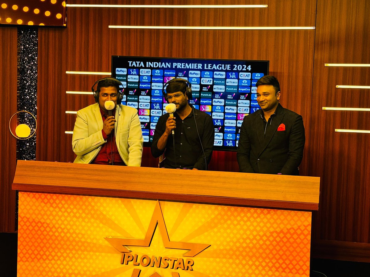 Catch #Prathinidhi ~ @IamRohithNara & Director @murthyscribe LIVE now on @StarSportsTel along side the Telugu Commentary Team @ #IPL2024 for #PBKSvGT Match!🔥 

#Prathinidhi2OnApril25th 👊☝️

#Prathinidhi2 #SireeLella @SagarMahati @TSAnjaneyulu1 @Nchamidisetty @Kumarraja423