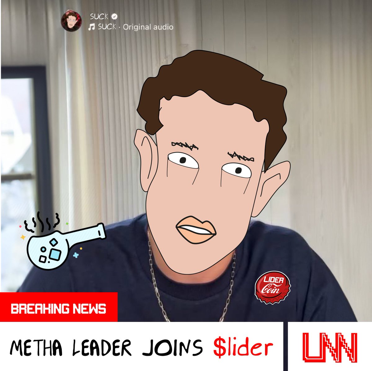 🚨LIVE NEWS on LNN🚨
Meta CEO Mr. Zucc <a href="/finkd/">Mark Zuckerberg</a> bought $LIDER and it’s changed his life.
Bullish on $LIDER and $META ??