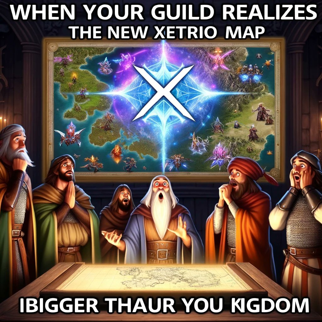 When your medieval guild faces a map bigger than your kingdom... 🗺️👑 Gear up for grand adventures with #XTER! Who's ready to explore? #FantasyGaming