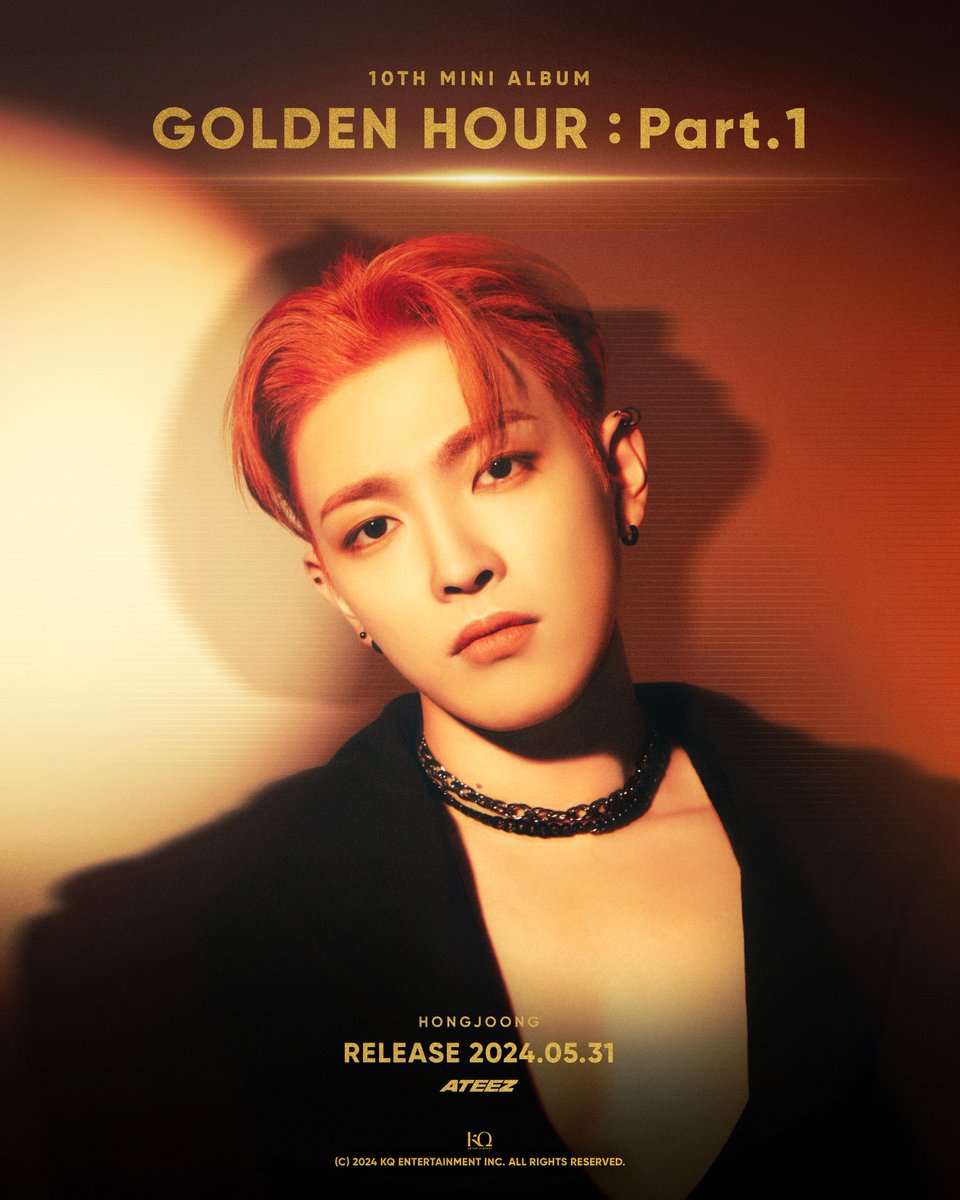 [📷] ATEEZ(에이티즈) GOLDEN HOUR : Part.1 Concept Photo 1 ⠀ #HONGJOONG #홍중 ⠀ 2024. 05. 31 RELEASE ⠀ #ATEEZ #에이티즈 #GOLDENHOUR #GOLDENHOUR_Part1