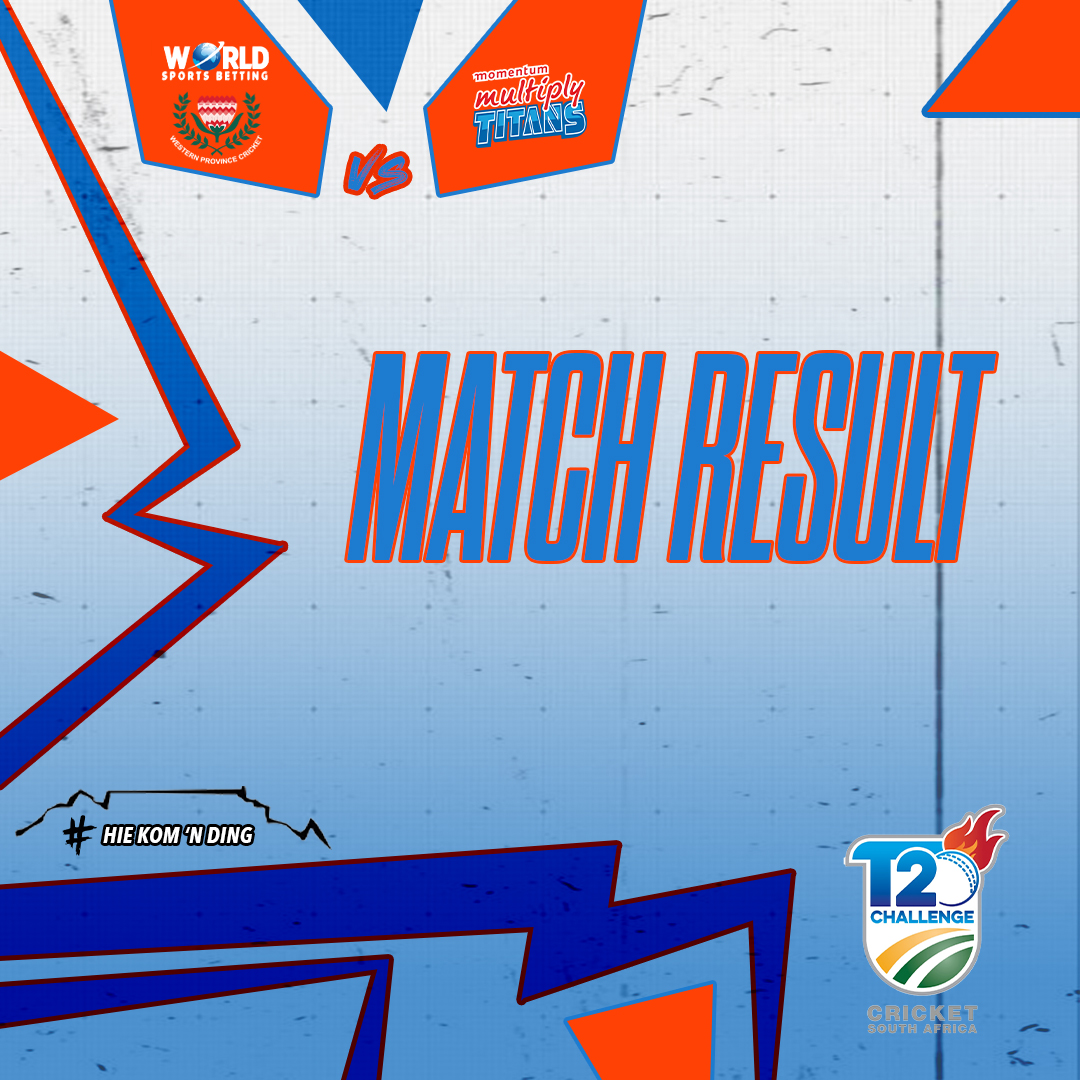 MATCH RESULT | Things didn't go our way as we bow out of the CSA #T20Challenge campaign. #WPcricket #westernprovince #BoysInBlue💙#WSBWP🧡 #WSBNewlands #WozaNawe #T20Challenge