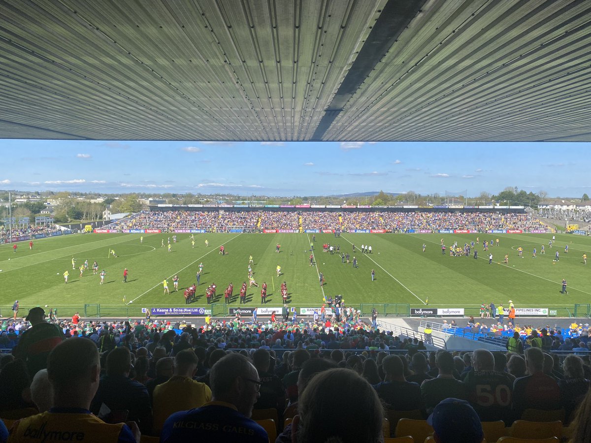 What a day for it. Looking forward to covering Mayo V Ros for @offtheball