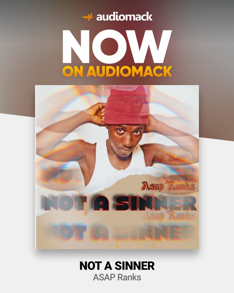 #NotASinner out on Audiomack 👇🏽👇🏽👇🏽👇🏽👇🏽 audiomack.com/asap-ranks-1/s… @kimilist_ @Godofdbee2 @Ghana_Ronaldo @GhanaYesu_ @iamsongzkid