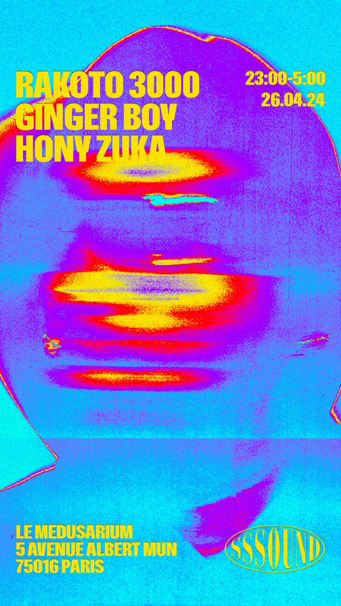 DE RETOUR EN PÉTARD 🪼🫧🧨

Rendez-vous vendredi 26 avril au Médusarium 

5 AVENUE ALBERT DE MUN 75016 PARIS

🎫: shotgun.live/events/sssound…