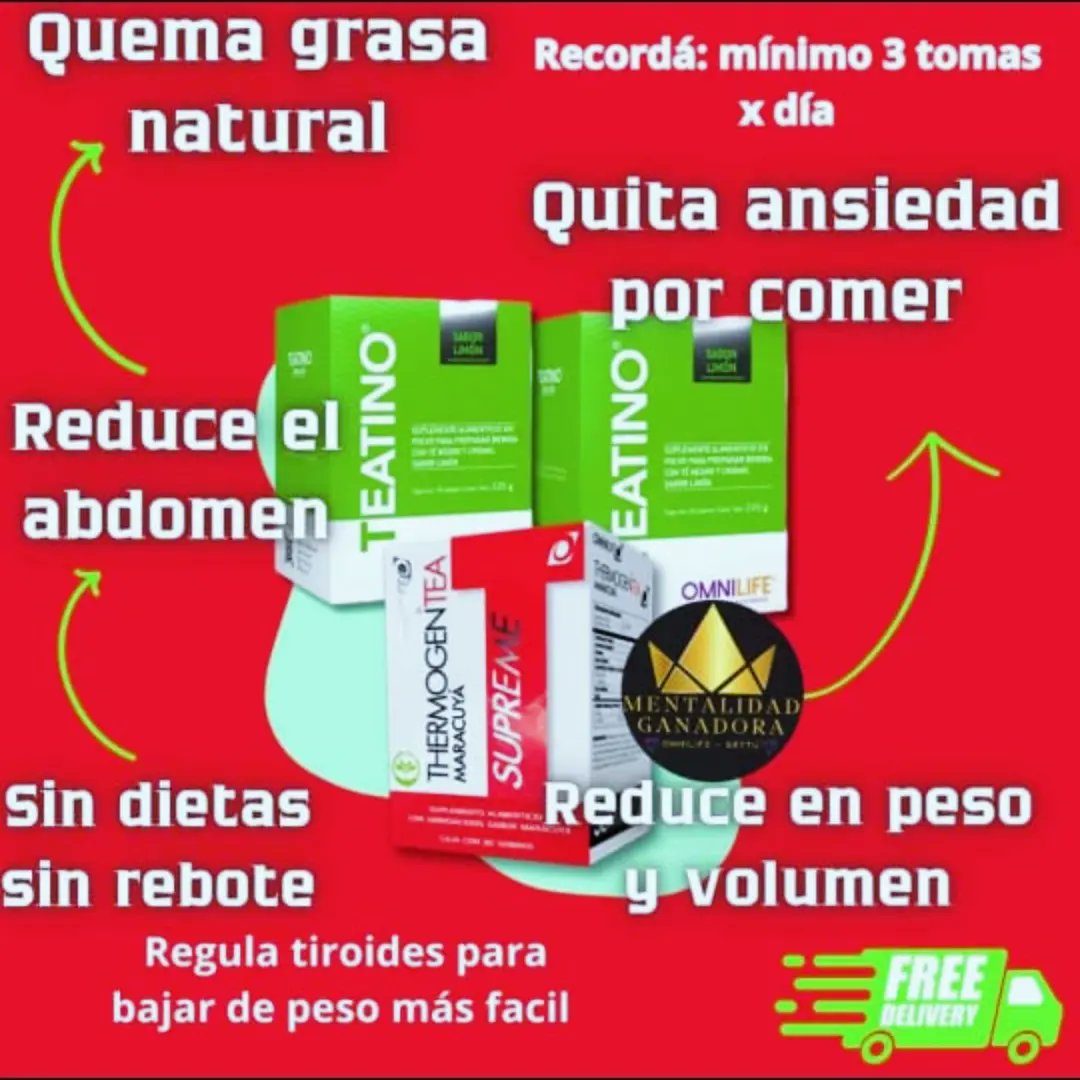 SebastianA8725's tweet photo. Sabias que puedes perder peso sin necesidad de
hacer dietas extremas!?
Te comparto excelentes noticias con nuestros
#thermogenicos
🔥TUS ALIADOS QUEMAGRASA*
💥Disfruta de su increible sabor FRÍO 🧊🍹 o
CALIENTE 🔥 ☕️, iLa elección es tuya!
#bajardepeso #quemadordegrasa #Natural https://t.co/dTYt8aK4gi