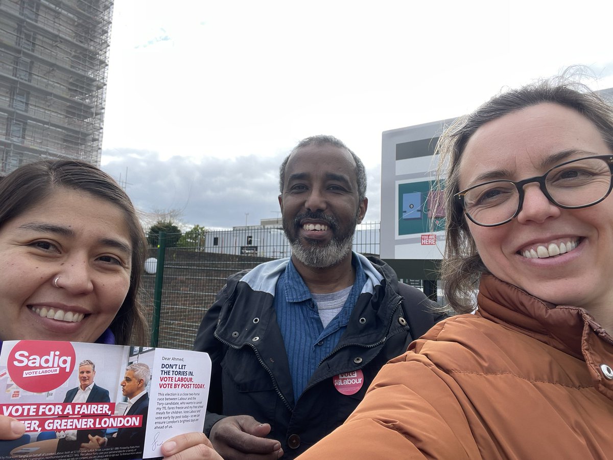 Focused and productive session knocking up postal voters in the #Chalcots #PrimroseHill for @SadiqKhan and @anne_clarke! @CamdenLabour 🌹🗳️🌹