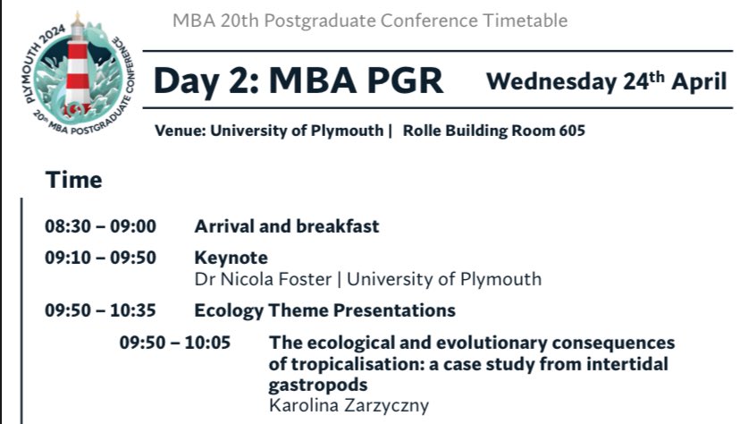 Who’s coming to @MBAPostgradConf next week? I’ll be talking some more about tropicalisation and its ecological and evolutionary consequences on Day2! #MBAPG2024