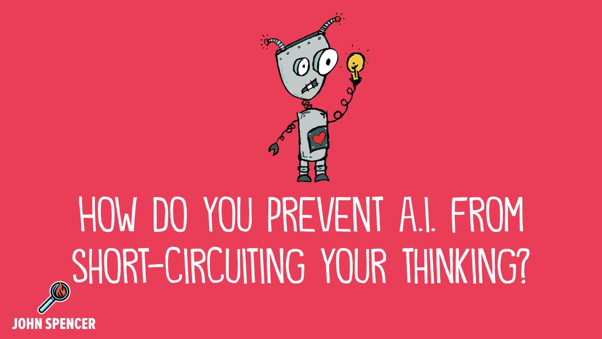 Cognitive atrophy occurs when mental processes decline due to lack of use. Use it or lose it applies to your brain power too.
So how do we prevent #AI from doing all the thinking?

sbee.link/py48vdu6mq  via @spencerideas
#edutwitter #aiined #educhat