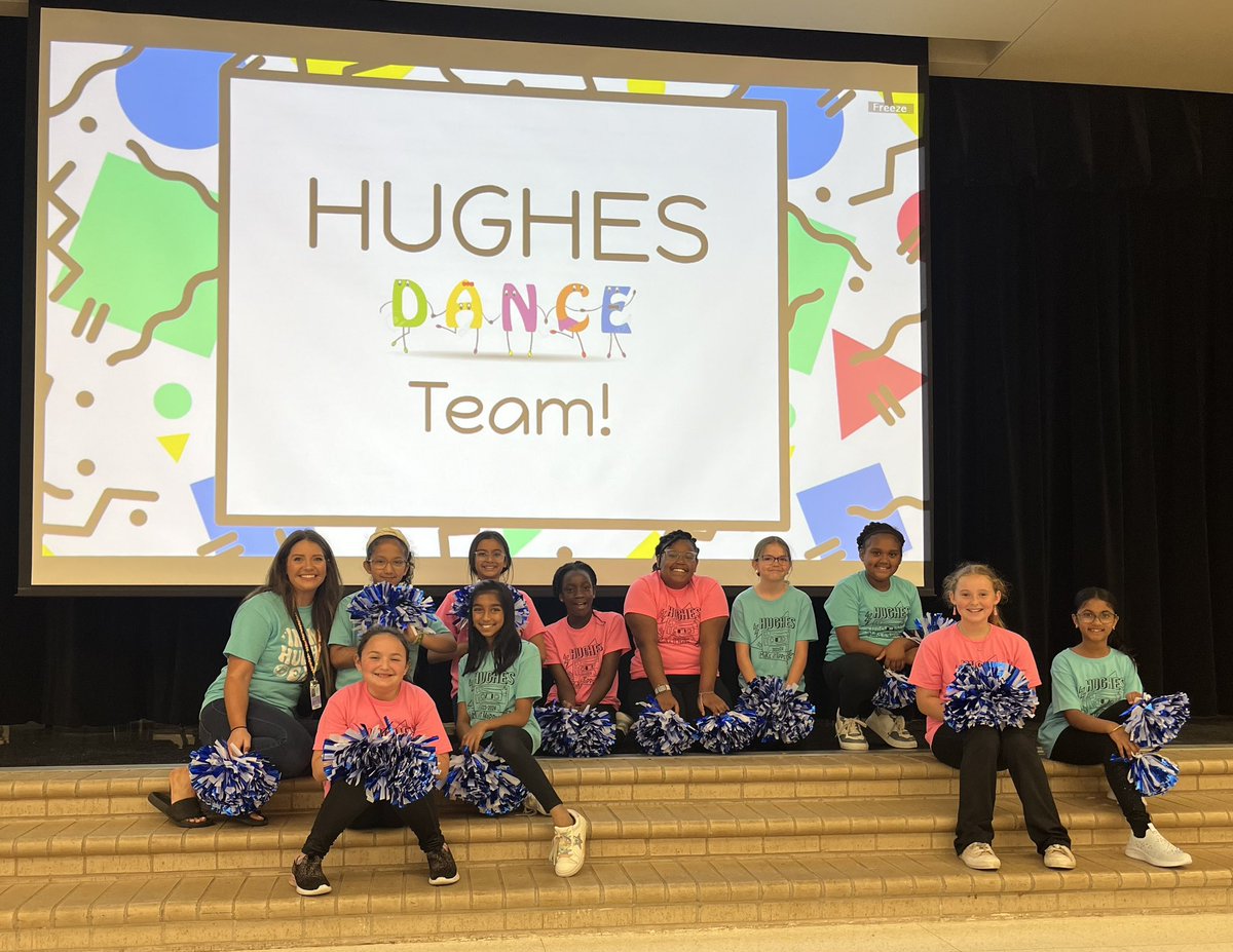 The awesome @hugheselem Dance Club performed at our Hughes Huddle assemblies! Great job! 💙 Just another reason these student developed clubs are so important! @EmilyDoramus