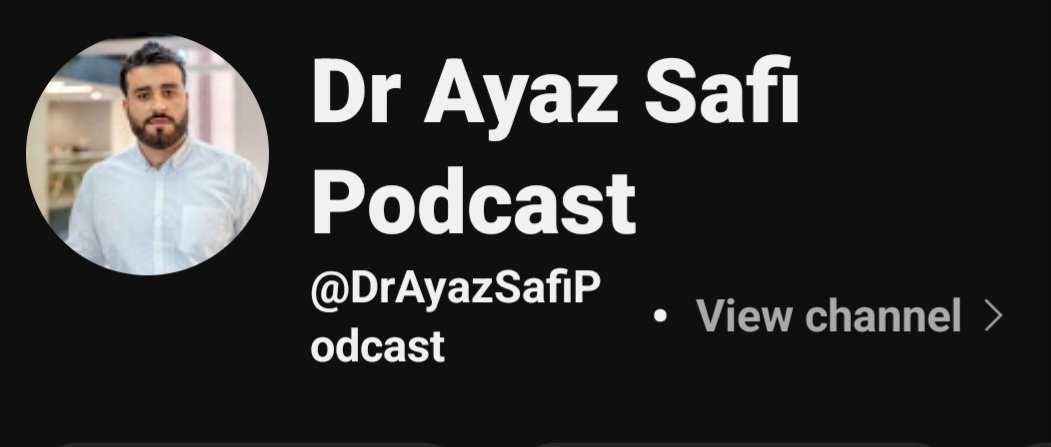 Hello, please #subscribe & share this #YouTube #channel: youtube.com/@DrAyazSafiPod… #podcasts