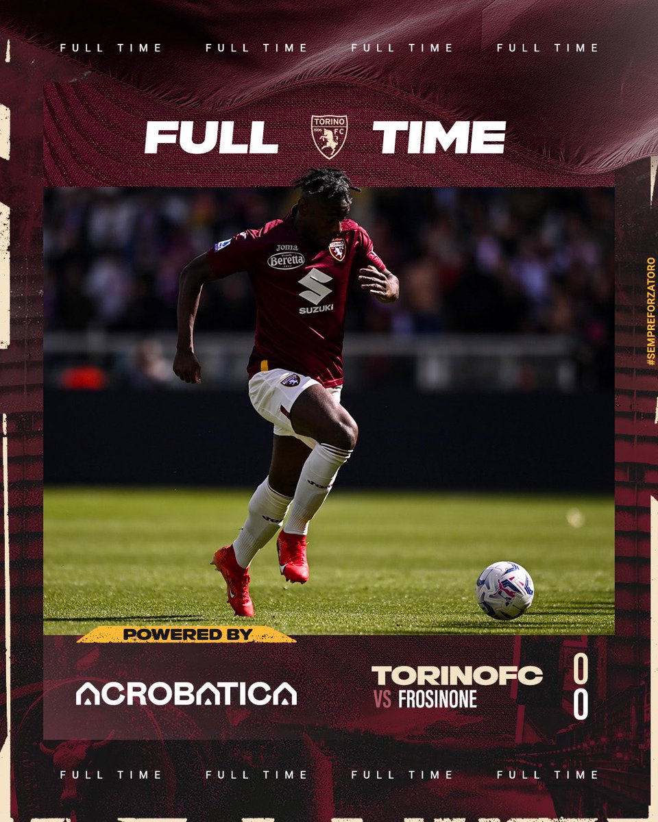 Full time ⏸️ #SFT | #TorinoFrosinone