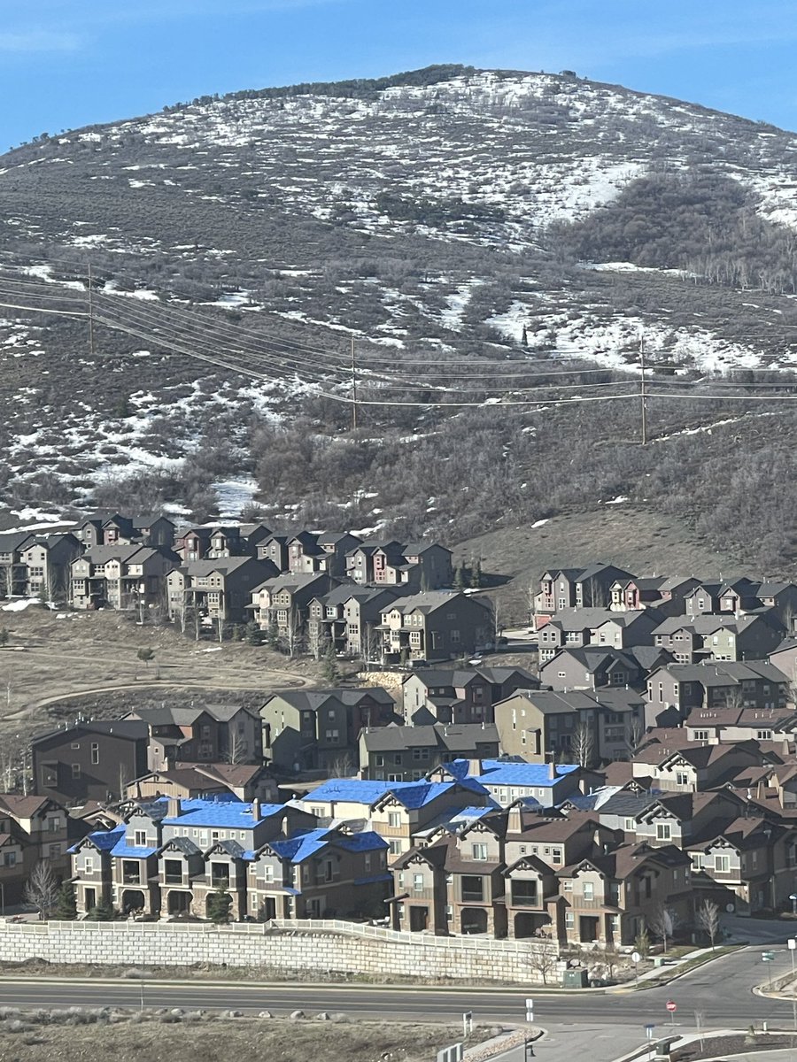 Is Oprah building a blue roof compound here in Park City UT or what