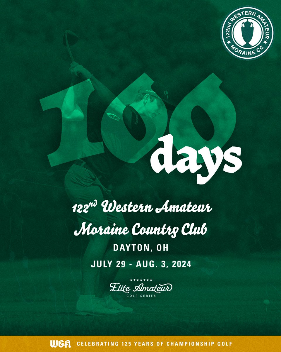 Another chapter in the storied history of the #WesternAmateur will be written in 💯 days.