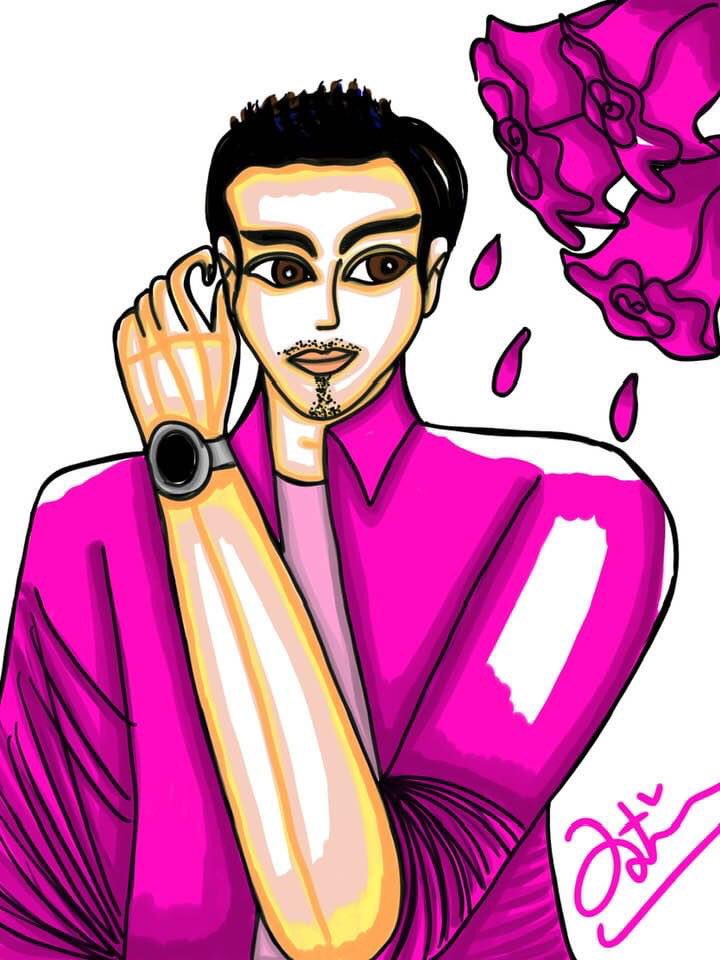 Mooneira's tweet image. Voila!!! My fan art of Tengku Ian Uzzam from Anjell’s Hero Seorang Cinderella 🩷🩷🩷🩷🩷 #TengkuIanUzzam #MaleProtagonist #HeroSeorangCinderella #Anjell #AnjellFandom #FanArt #FadimaMooneiraArts👩🏻‍🎨 #ArtistCommunity #ArtistOfMalaysia