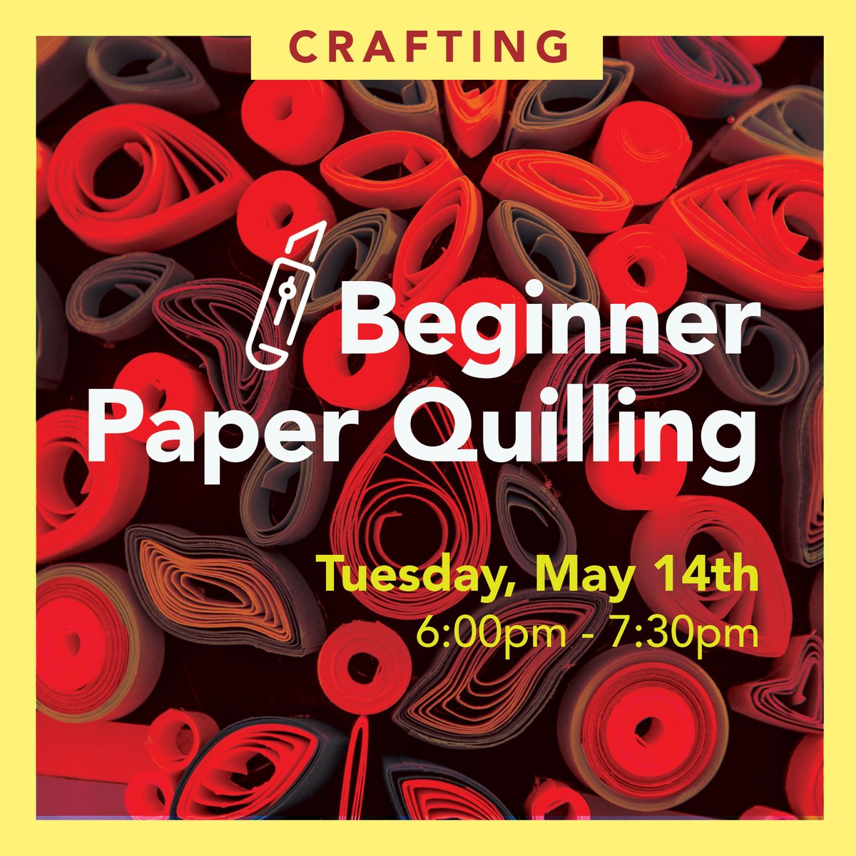 Come try your skill with paper rolling and manipulation to make a lovely art piece of your own. Be careful, though! You may get hooked!

Visit our website to register.

#paperquilling #quilling #paperrolling #art #hhﬂ  #librariesrock