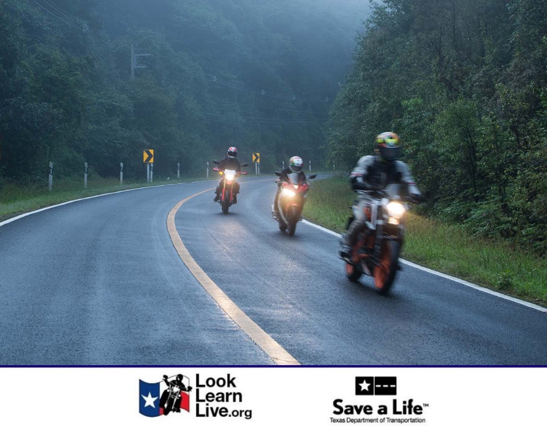 April showers may bring unexpected weather on the road. Stay prepared, pack your rain gear and ride safe through the spring downpours. #RideSafe #EndTheStreakTX