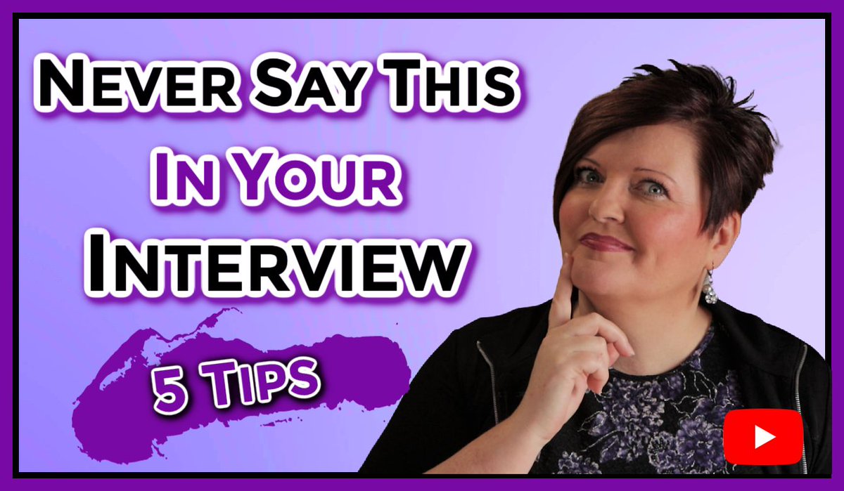 🛑🤐 5 Things NEVER To Say In An Interview 🤐🛑 👀watch my YT video📽“What Not To Say In An Interview – 5 Things Never To Say In An interview.” bit.ly/3NTuliF #interviewcoaching #interviewadvice #interviewtips