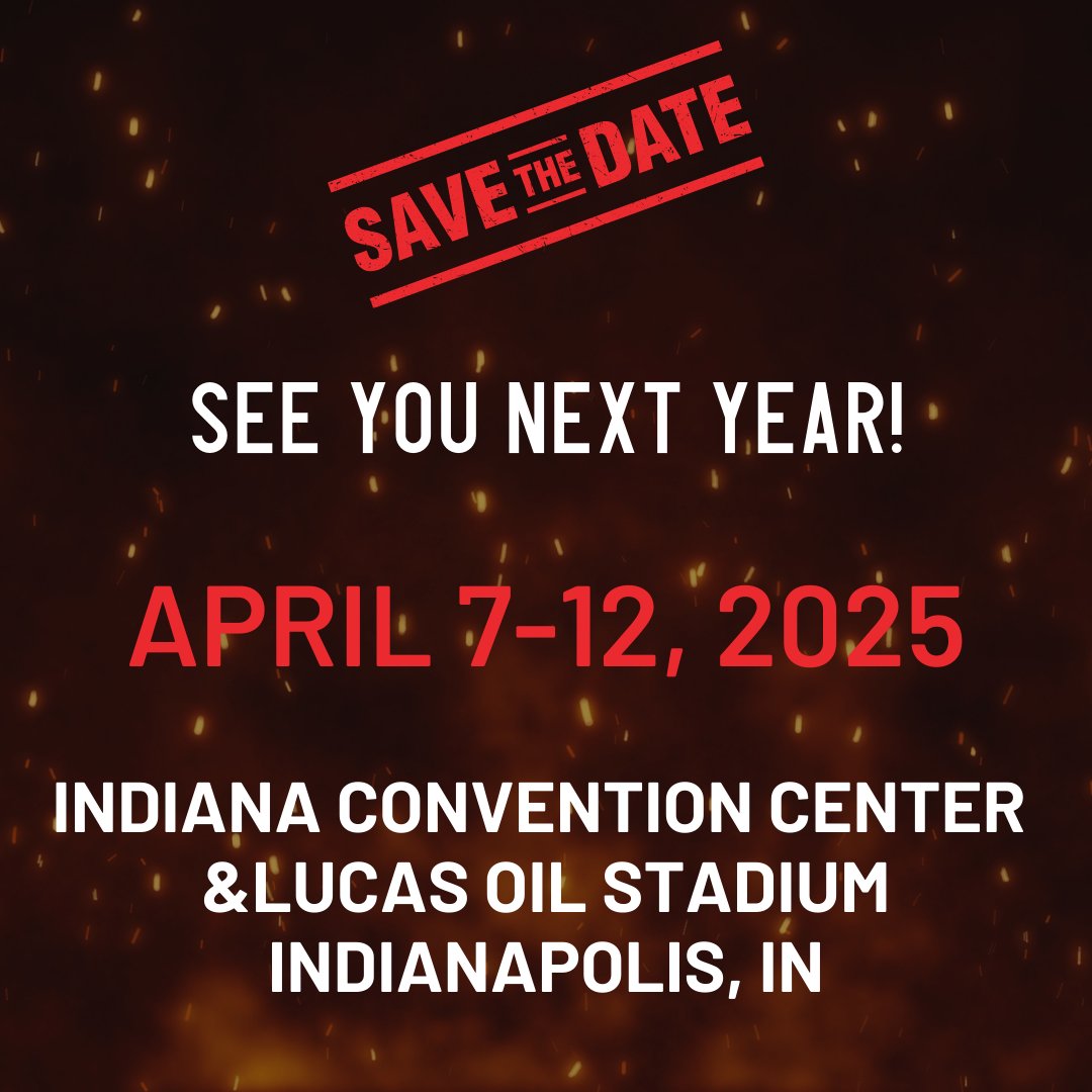Mark your calendars! #FDIC2025 is set for April 7-12, 2025, at the Indiana Convention Center & Lucas Oil Stadium in Indianapolis, IN. Save the date and stay tuned for more details on what promises to be an unforgettable experience!