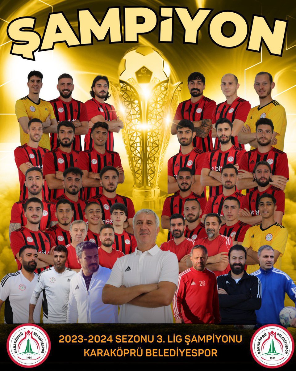 Şehrimizin ikinci takımı olan Şampiyon Karaköprü Belediyespor’umuzu tebrik eder, emeği geçenleri kutluyorum. Üstün başarılarının 2.Ligde de devamını diliyorum…