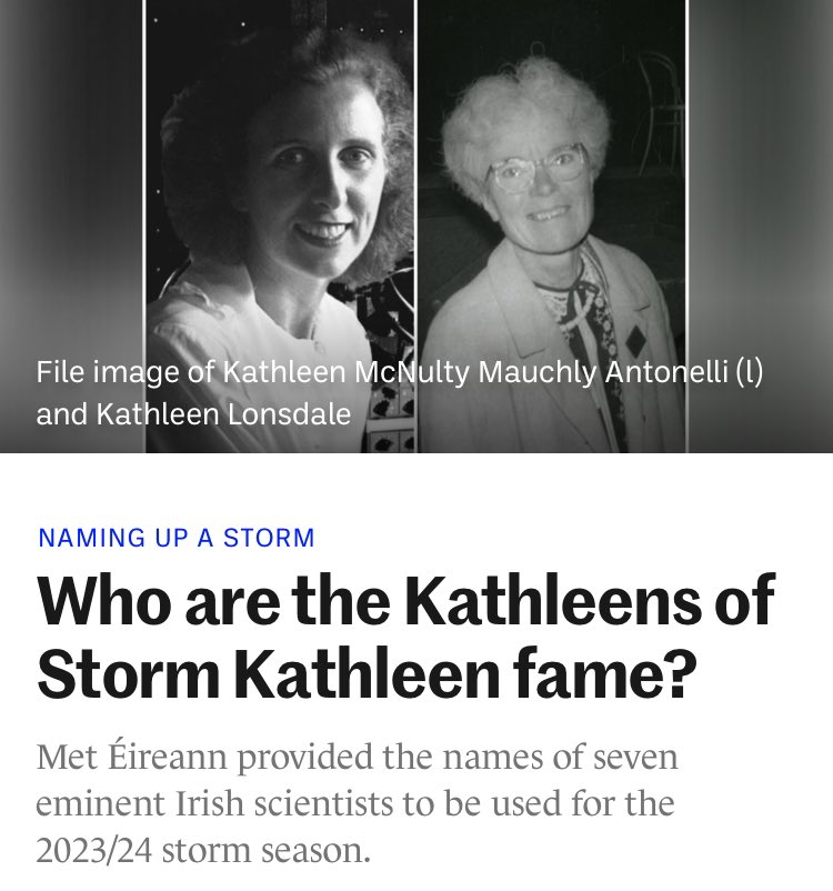 I’m not sure it’s a compliment or not to have a storm named after you, but I rather like the notion my grandmother swept in from the west… only just realised storms are named after real people !