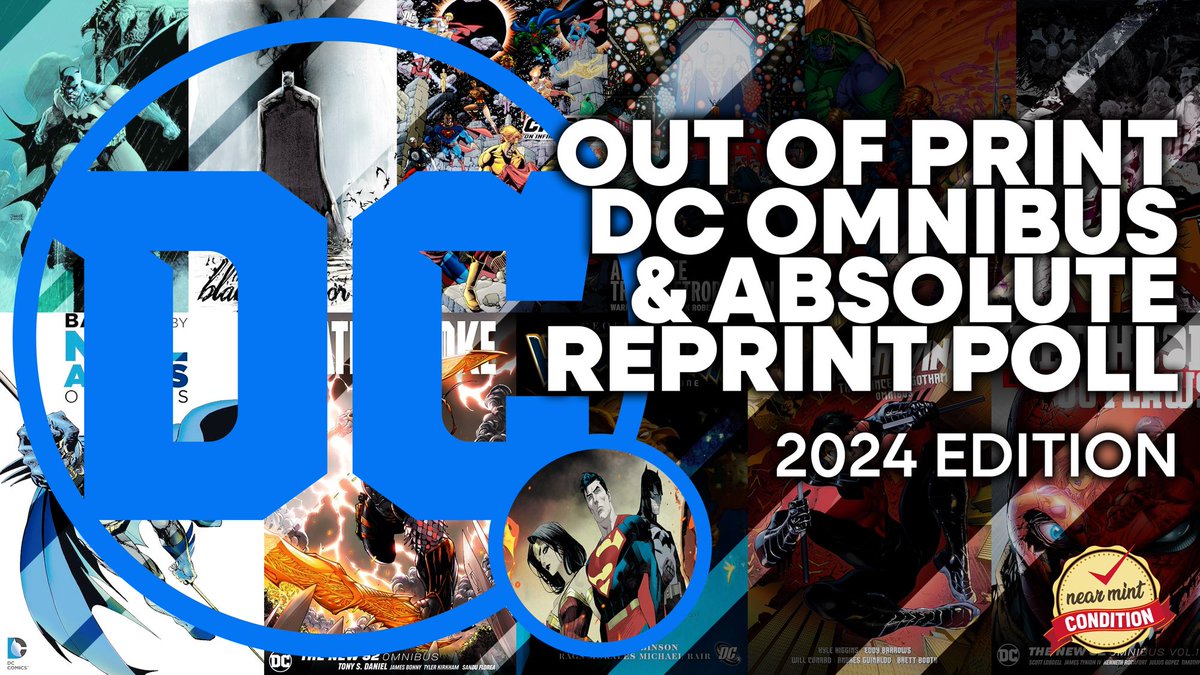 Welcome to the FIRST ANNUAL Out of Print DC Omnibus and Absolute Editions Poll! We are kicking it off with a LIVE SHOW! with Omar and the Gang (@TMTalksComics, @Bragadosha, @DomofXStudio, @ChrisBalga & Lars!) 11:30AM EST Let's get some Reprinted! bit.ly/3UqUw3G