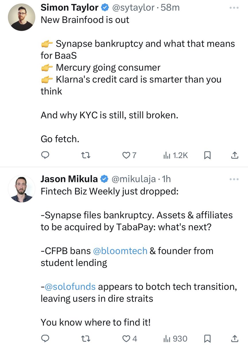 You heard the fintech Twitter algorithm. Go find it!