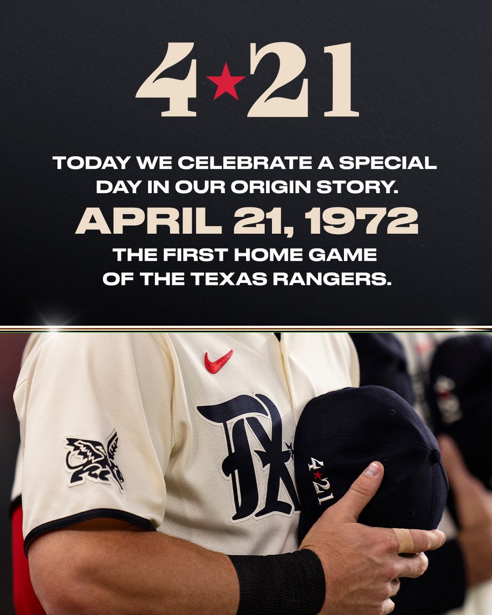 4/21 - A special day in Rangers baseball history.