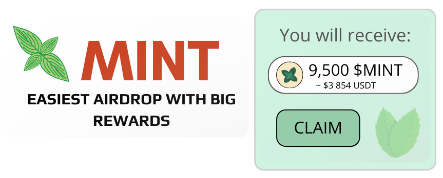 MINT: Airdrop confirmed for Q2 2024 🚨 

Simple airdrop campaign, big potential rewards. 

 Cost: FREE | Profit: $3,000+  

Step-by-step guide with video 📷 👇