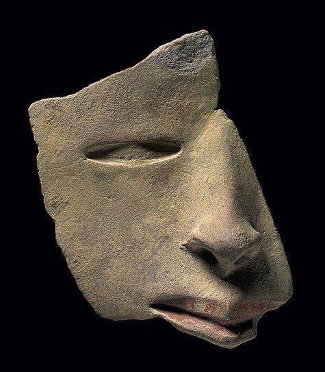 Fragment of a face - Teotihuacan, 0-650 A.D.