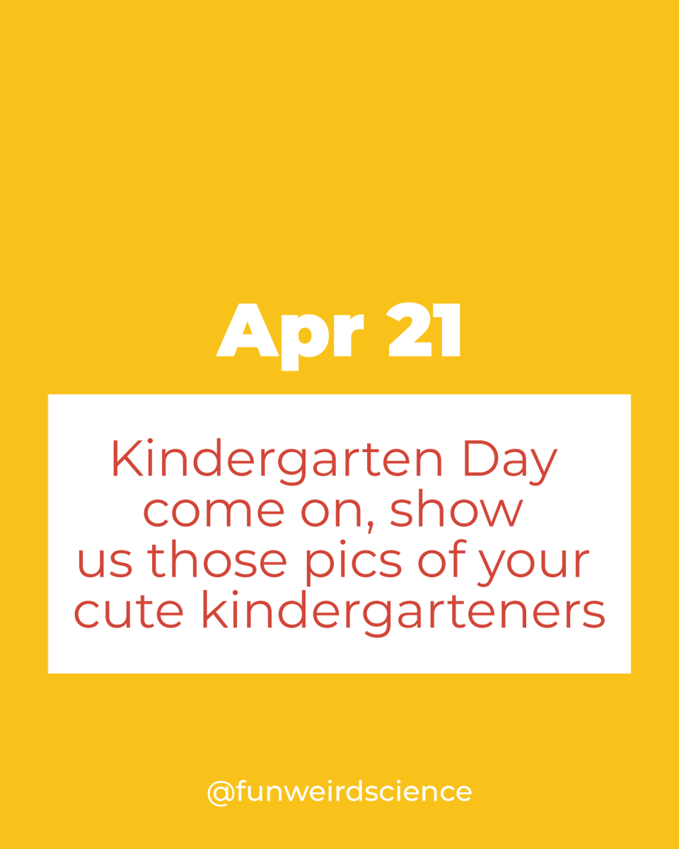 #NationalKindergartenDay #ChildhoodMemories #FriendsForever #stemeducation #fwsnation#stem#science #fws
#education #funweirdscience

Text SCIENCE to 21000