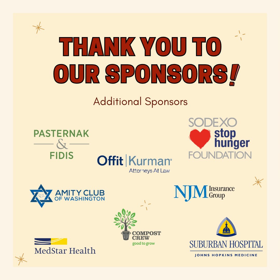 Thanks to our sponsors of this year's Heroes Against Hunger! 🏆 Manna Food Center wouldn't be able to fight hunger without support from our community, and our event sponsors are helping us feed tens of thousands. Early bird tickets are still available! bit.ly/3UdikHh