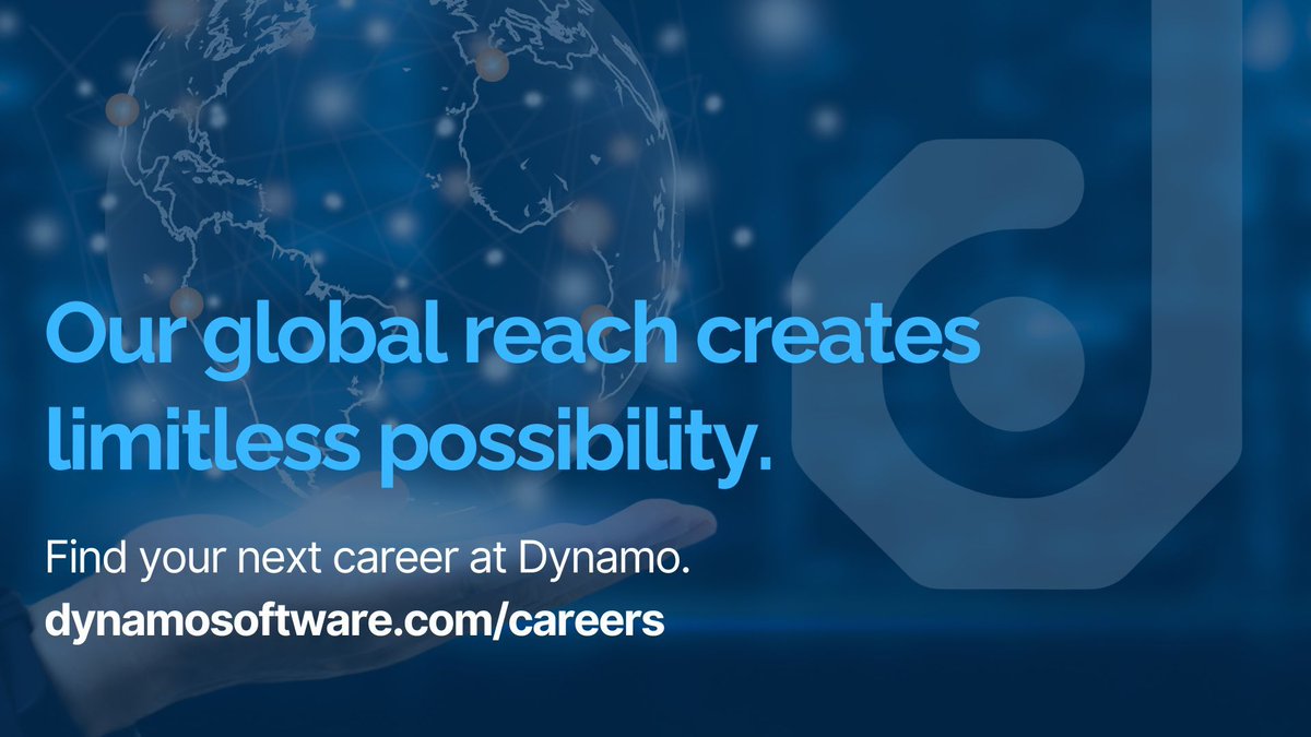 Your next opportunity could be with Dynamo! Check out our career page for current openings.

#TeamDynamo #GlobalOpportunity #Careers