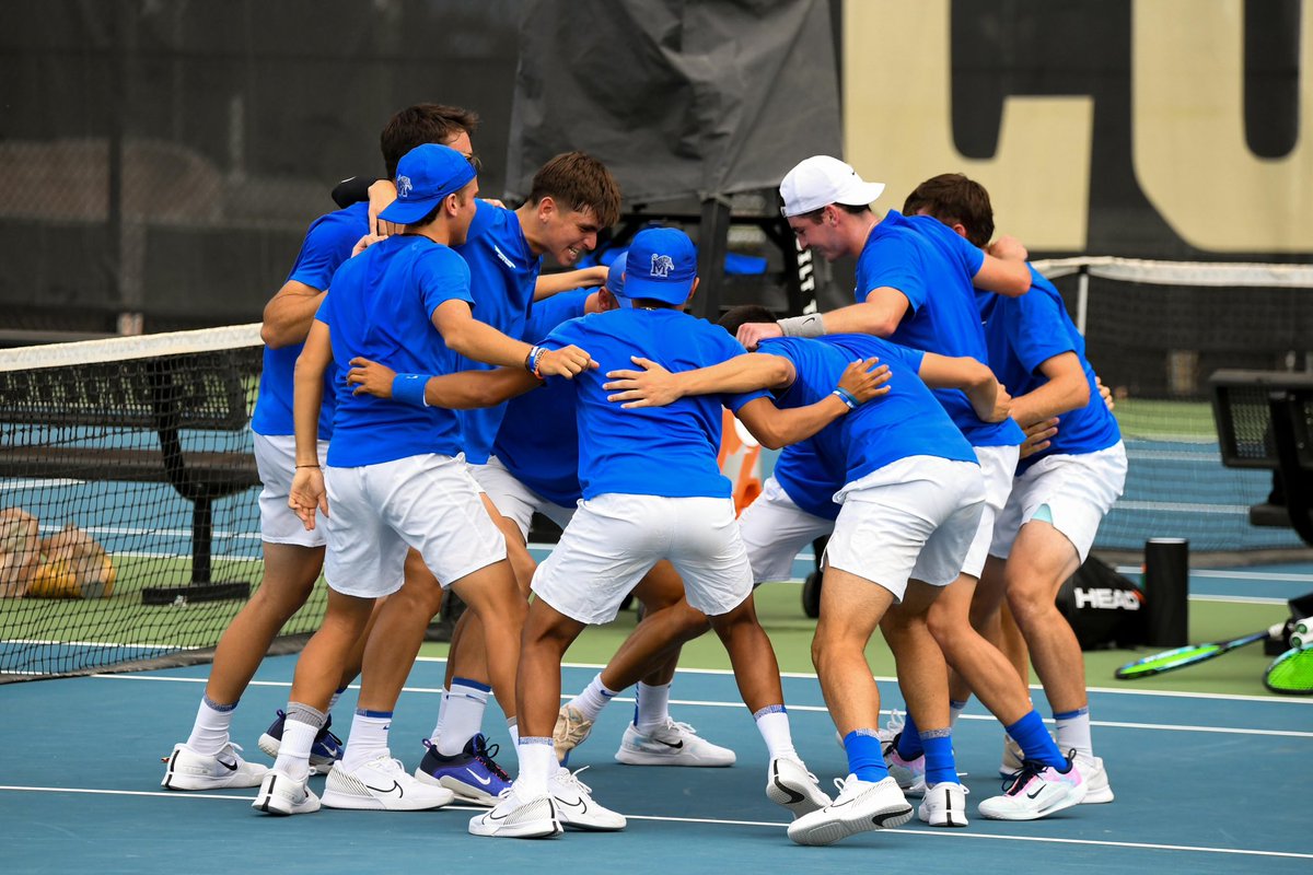 𝐂𝐇𝐀𝐌𝐏𝐈𝐎𝐍𝐒𝐇𝐈𝐏 𝐒𝐔𝐍𝐃𝐀𝐘 🏆 Tune in to ESPN+ today at noon as both our Men’s and Women’s @UofMTennis teams compete for the conference title! #GoTigersGo | @American_Conf