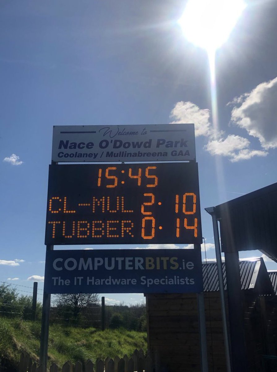 Full Time at Nace O’Dowd Park and it’s a win for the home team against Tubbercurry in the JBG Security South Sligo Spring League. 

Coolaney/Mullinabreena 2.10
Tubbercurry 0.14

Well done lads. 👏🔵⚪️

@sligogaa @oceanfmsport