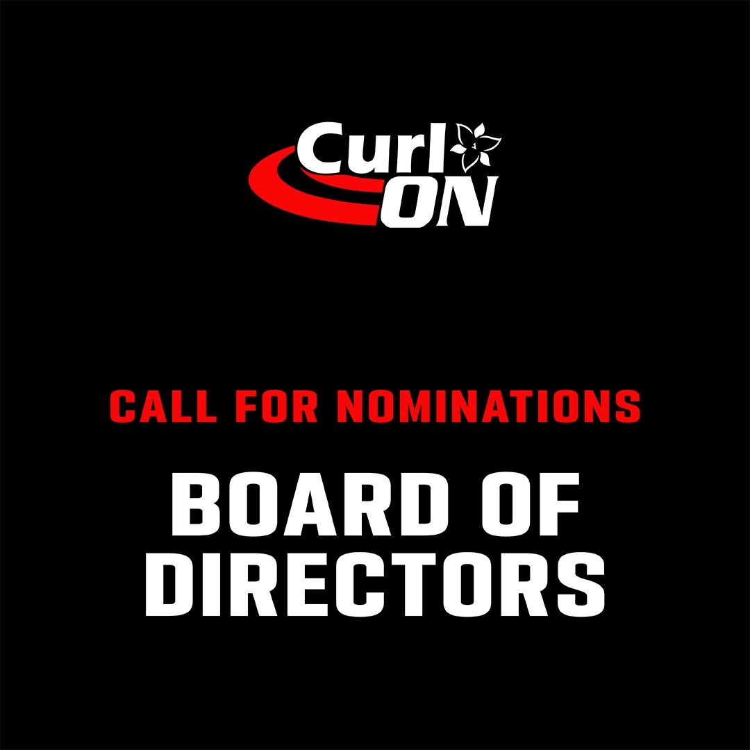 CurlON is seeking passionate individuals to join our Board of Directors for the 2024-2026 term! 🥌 Complete and submit the Nomination Form to nominations@ontcurl.com by May 10, 2024. For detailed instructions and eligibility criteria, visit our website: curl-on.ca/election/