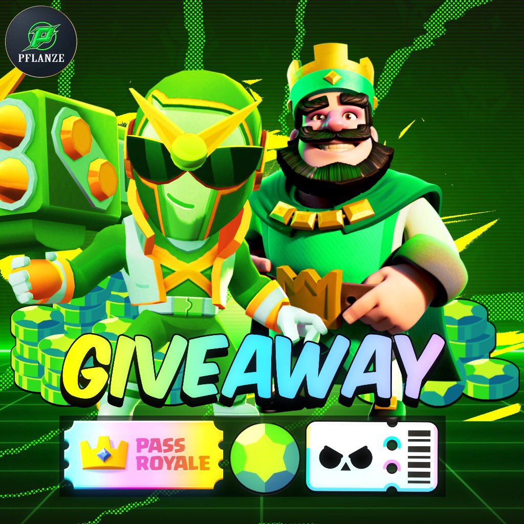 🎁Giveaway🎁

Winner can choose between:
- ×1 Diamant Pass
- 1320 gems (Clash Royale)
- ×1 Brawl Pass Plus
- 187 gems (Brawl Stars)

How to enter :
- Follow @Ludi_CR
& @forcersfaction
- Like♥️ & RT♻️ 
- Comment what you want to win

Ends in 3 days. Good Luck🍀
#SORTEO